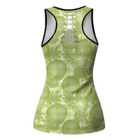 Omaomao Hawaii Breadfruit Palaka Motifs Hollow Tank Top LT14 - Polynesian Pride