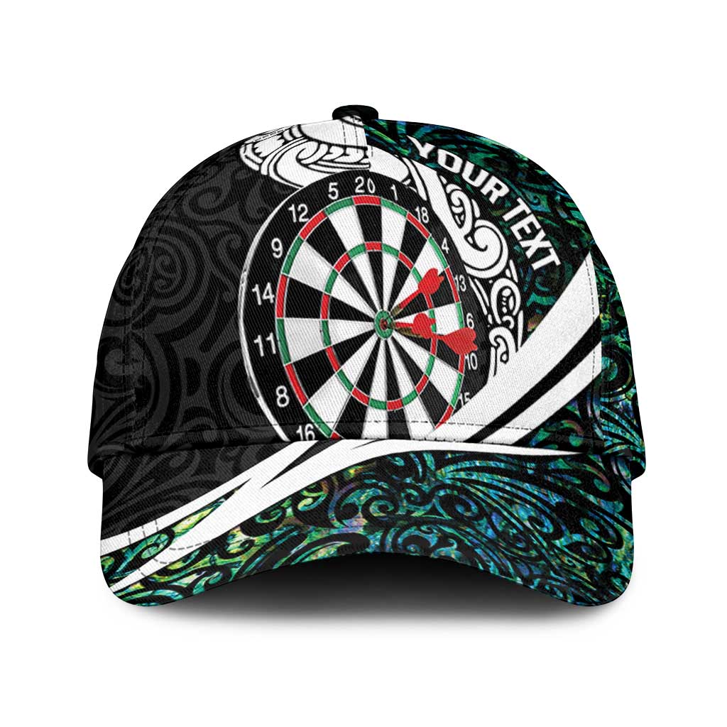 Personalized NZ Darts Classic Cap Paua Shell Maori Koru Whakairo LT7 Universal Fit Colorful - Polynesian Pride