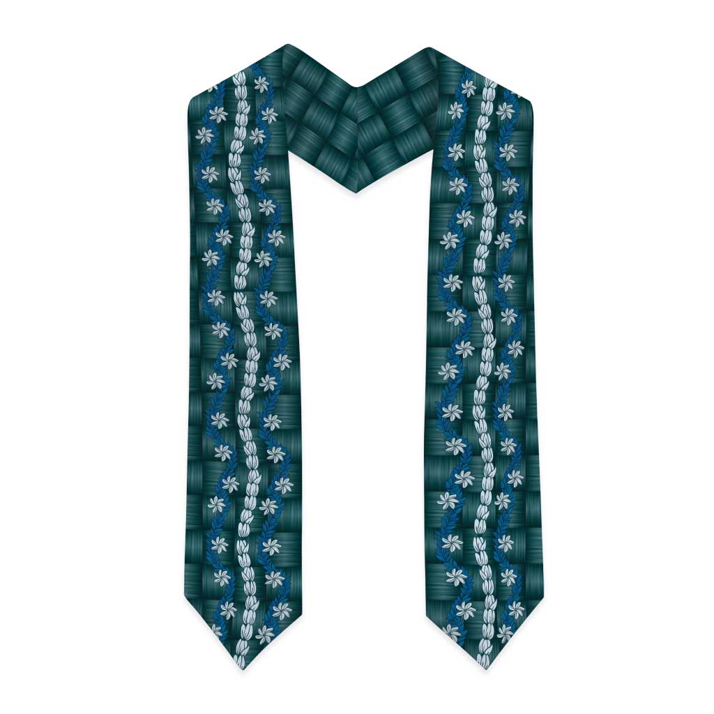 Pikake Maile Tiare Lei Graduation Stole Polu Lauhala Pattern LT01 - Polynesian Pride