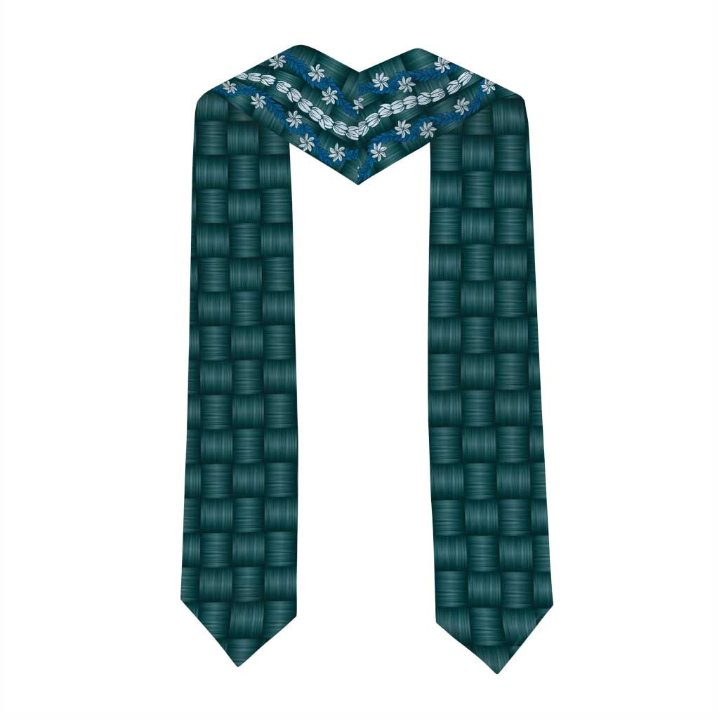 Pikake Maile Tiare Lei Graduation Stole Polu Lauhala Pattern LT01 - Polynesian Pride