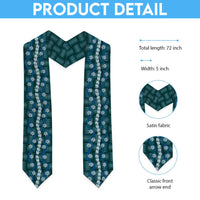 Pikake Maile Tiare Lei Graduation Stole Polu Lauhala Pattern LT01 - Polynesian Pride