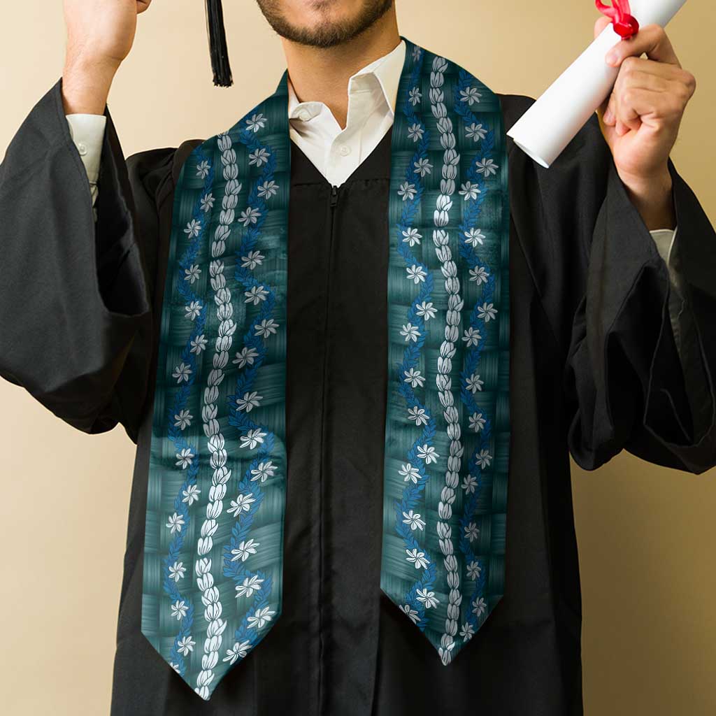 Pikake Maile Tiare Lei Graduation Stole Polu Lauhala Pattern LT01 - Polynesian Pride