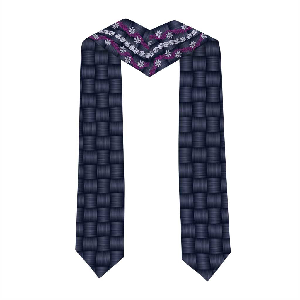 Pikake Maile Tiare Lei Graduation Stole Poni Lauhala Pattern LT01 - Polynesian Pride
