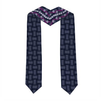 Pikake Maile Tiare Lei Graduation Stole Poni Lauhala Pattern LT01 - Polynesian Pride