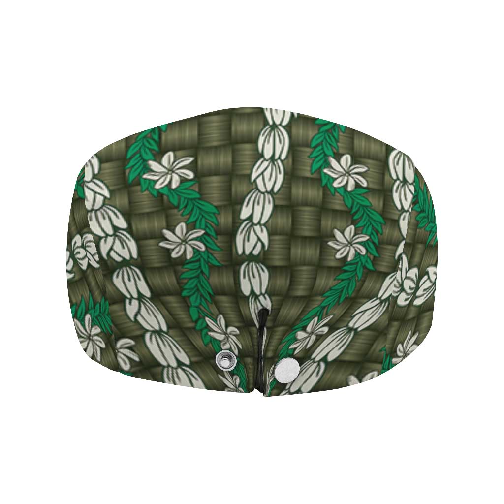 Pikake Maile Tiare Lei Jeff Hat Omaomao Lauhala Pattern LT01 - Polynesian Pride