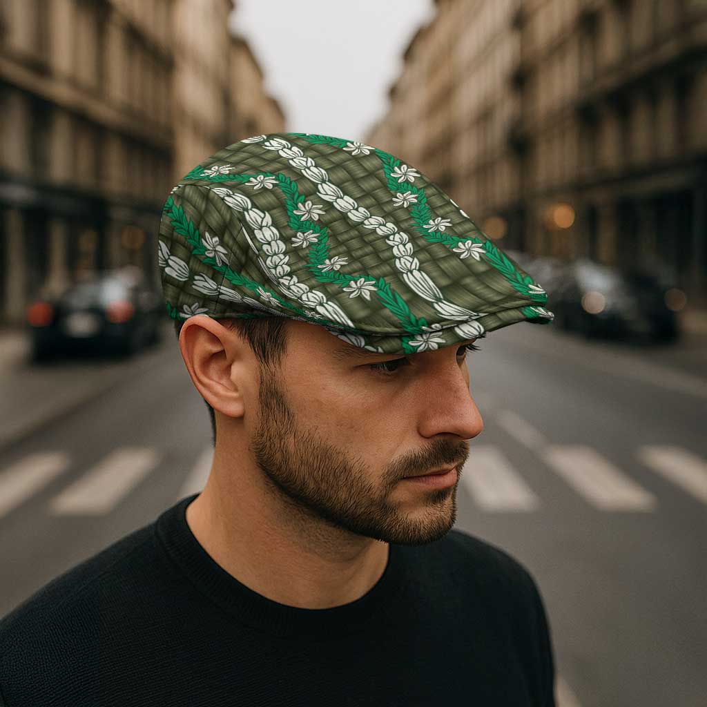 Pikake Maile Tiare Lei Jeff Hat Omaomao Lauhala Pattern LT01 - Polynesian Pride