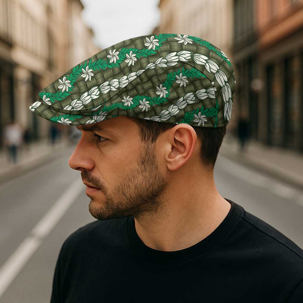Pikake Maile Tiare Lei Jeff Hat Omaomao Lauhala Pattern LT01 - Polynesian Pride