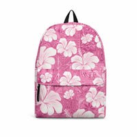 Pink Bula Fiji Masi Hibiscus Seamless Backpack LT14 Pink - Polynesian Pride