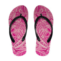 Pink Gradient Polynesia Flip Flops Hawaiian Tribal Hammerhead Shark Tattoo LT14 Pink - Polynesian Pride