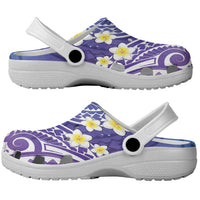 Plumeria With Galaxy Polynesian Tattoo Pattern Clogs Shoes LT05 - Polynesian Pride