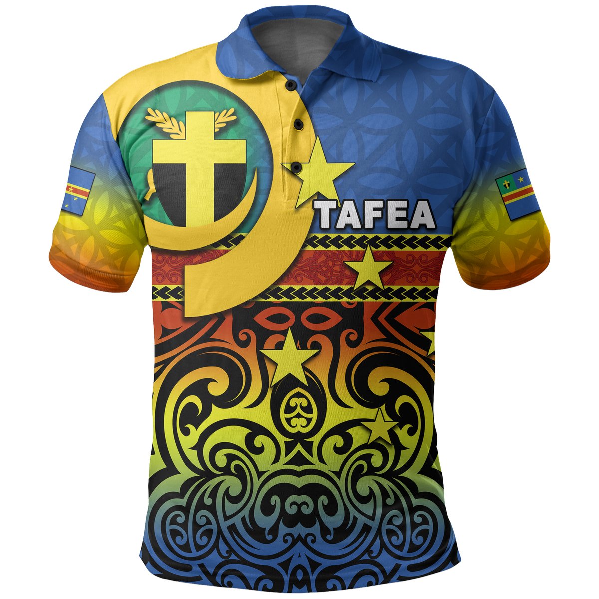 Tafea Day Polo Shirt Of Vanuatu Polynesian Flag Style LT6 Unisex Yellow - Polynesian Pride
