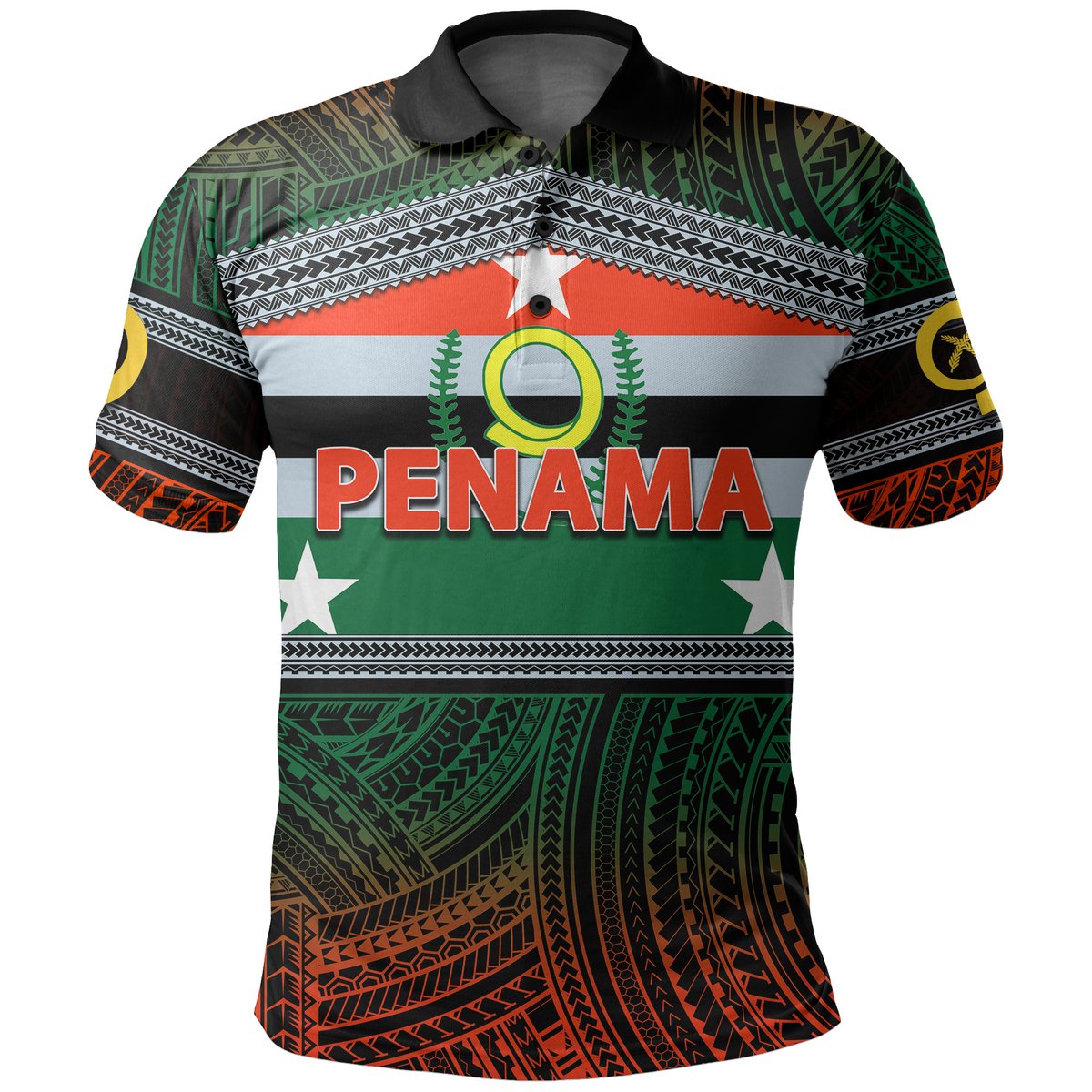 Custom Penama Province Polo Shirt Of Vanuatu Polynesian Patterns LT6 Red - Polynesian Pride