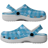 Polu Hawaii Breadfruit Palaka Motifs Clogs Shoes LT14 - Polynesian Pride