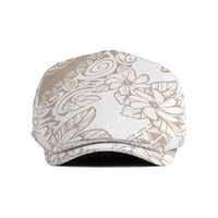 Polynesia Jeff Hat Polynesian Tropical Flowers Beige Pastel Vibes LT14 Beige - Polynesian Pride