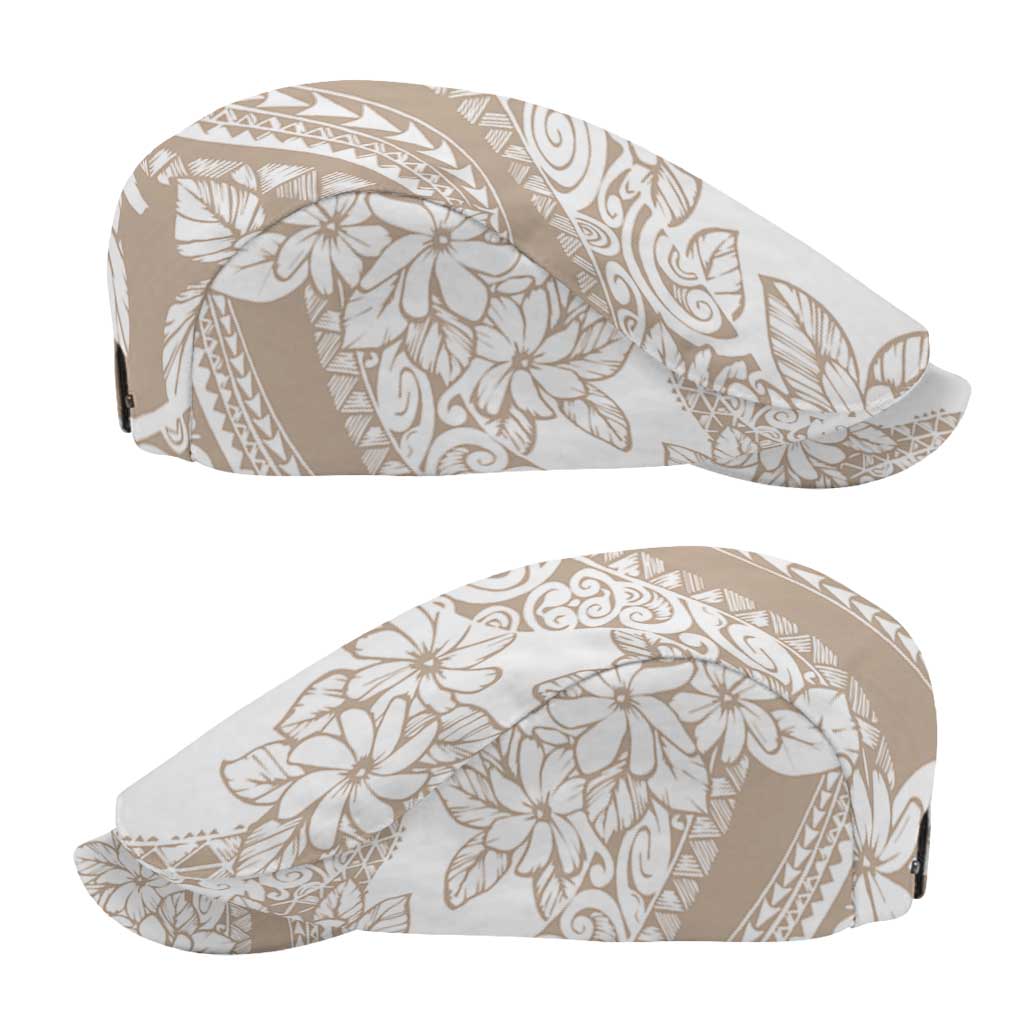 Polynesia Jeff Hat Polynesian Tropical Flowers Beige Pastel Vibes LT14 - Polynesian Pride