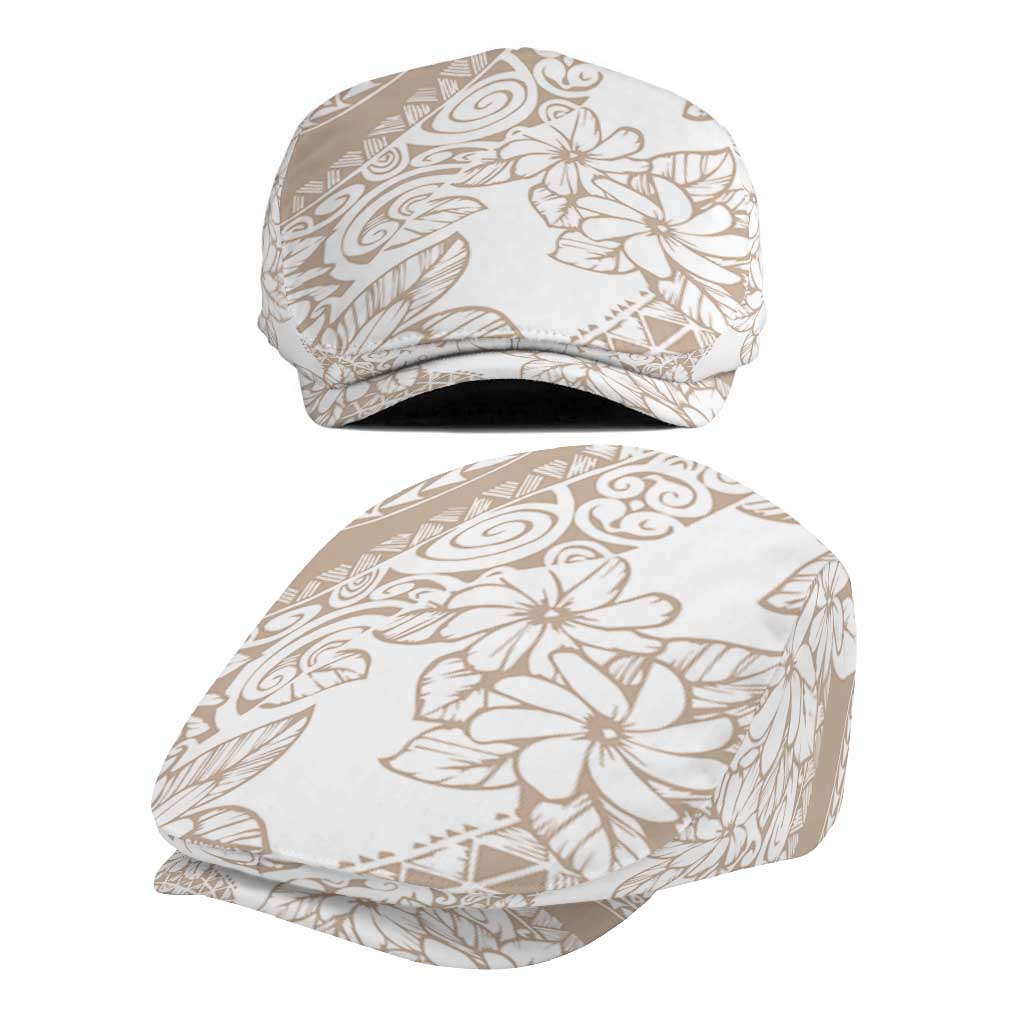 Polynesia Jeff Hat Polynesian Tropical Flowers Beige Pastel Vibes LT14 - Polynesian Pride