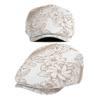 Polynesia Jeff Hat Polynesian Tropical Flowers Beige Pastel Vibes LT14 - Polynesian Pride