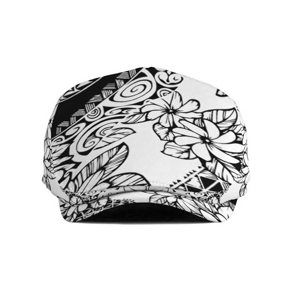 Polynesia Jeff Hat Polynesian Tropical Flowers Black Pastel Vibes LT14 Black - Polynesian Pride