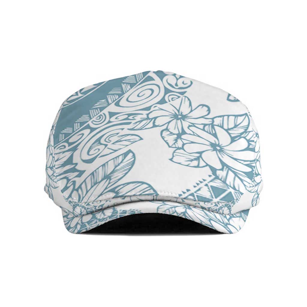 Polynesia Jeff Hat Polynesian Tropical Flowers Blue Pastel Vibes LT14 Blue - Polynesian Pride