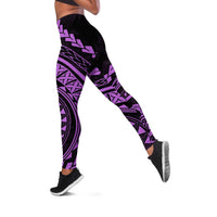 Polynesian Pride Leggings Turtle Hibiscus Luxury Style - Lilac LT7 Lilac - Polynesian Pride
