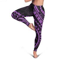 Polynesian Pride Leggings Turtle Hibiscus Luxury Style - Lilac LT7 - Polynesian Pride