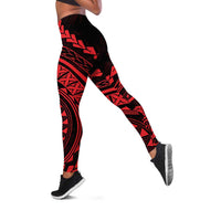 Polynesian Pride Leggings Turtle Hibiscus Luxury Style - Rose LT7 Rose - Polynesian Pride