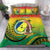 Custom Vanuatu Provinces Bedding Set Coat Of Arms Mix Flag CTM14 - Polynesian Pride