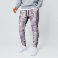 Pua Kalaunu Lei Jogger Pants Palaka Pattern LT01 - Polynesian Pride