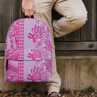 Purple Hibiscus Monstera Seamless Kakau Hawaii Backpack