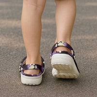 Purple Tropical Hawaii Clogs Shoes Seamless Monstera Plumeria Hawaiian Pattern LT14 - Polynesian Pride
