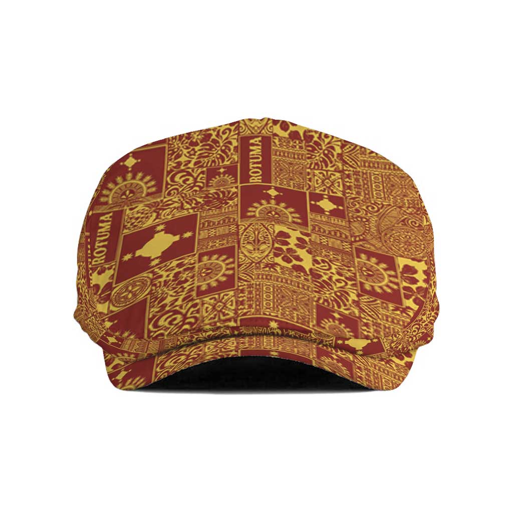 Rotuma Faiakse'ea 'e Kirisimasi Jeff Hat Pacific Patchwork Xmas Vibes LT9 Red - Polynesian Pride
