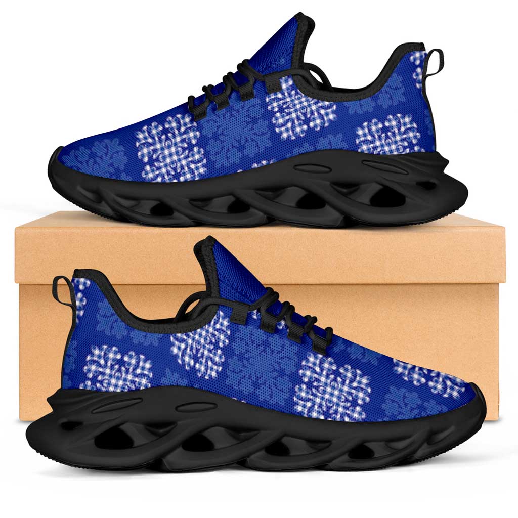 Royal Blue Palaka Quilt Hawaii Clunky Sneakers Traditional Hawaii-plaid Pattern LT14 Royal Blue - Polynesian Pride