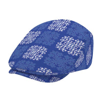 Royal Blue Palaka Quilt Hawaii Jeff Hat Traditional Hawaii-plaid Pattern LT14 - Polynesian Pride