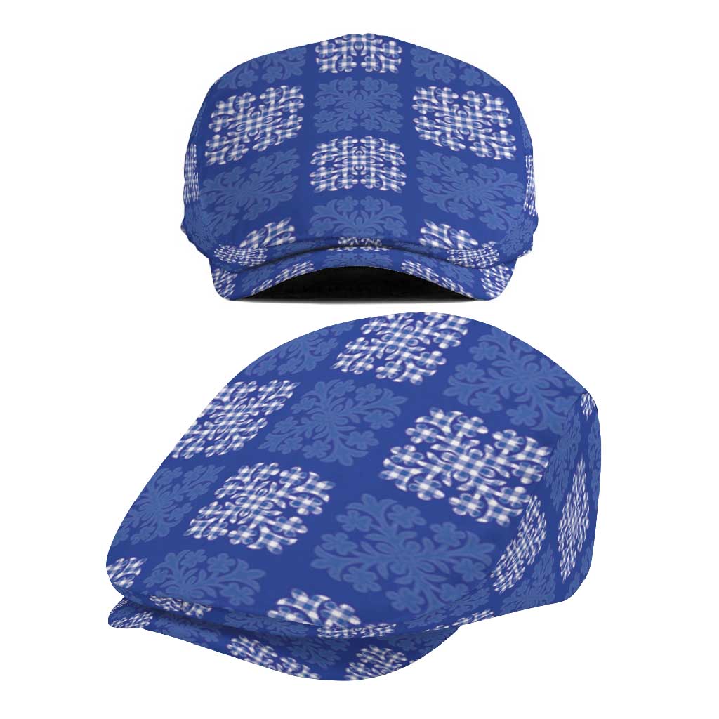 Royal Blue Palaka Quilt Hawaii Jeff Hat Traditional Hawaii-plaid Pattern LT14 - Polynesian Pride