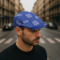Royal Blue Palaka Quilt Hawaii Jeff Hat Traditional Hawaii-plaid Pattern LT14 - Polynesian Pride