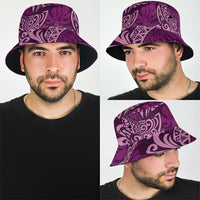 Royal Purple Monstera Bucket Hat Polynesian Tribal Pattern LT01 - Polynesian Pride