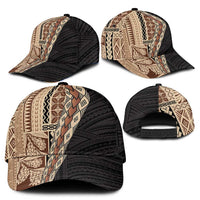 Samoa Siapo Motif Half Style Classic Cap Brown Version LT03 - Polynesian Pride