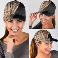 Samoa Siapo Motif Half Style Classic Cap Brown Version LT03 - Polynesian Pride