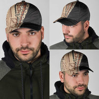 Samoa Siapo Motif Half Style Classic Cap Brown Version LT03 - Polynesian Pride