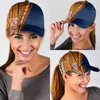 Samoa Siapo Motif Half Style Classic Cap Colorful Version LT03 - Polynesian Pride
