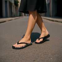 Samoan DNA Art Tattoo Flip Flops Polynesian Pattern Black Color LT03 - Polynesian Pride