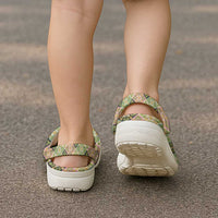 Seamless Pattern Puakenikeni and Kalo Clogs Shoes LT9 - Polynesian Pride