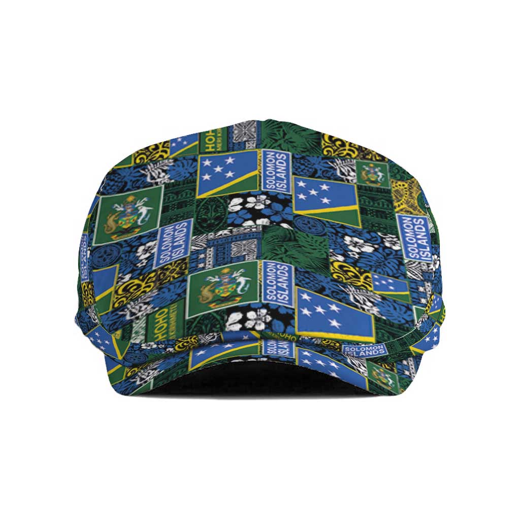 Solomon Islands Meri Kirihimete Jeff Hat Pacific Patchwork Xmas Vibes LT9 Blue - Polynesian Pride