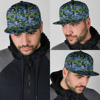 Solomon Islands Meri Kirihimete Snapback Cap Pacific Patchwork Xmas Vibes LT9 - Polynesian Pride