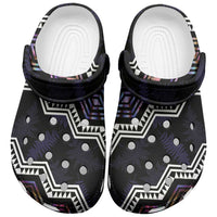 Taniko Aotearoa Mix Paua Shell Clogs Shoes Niho Taniwha Lilac Glitter LT01 Purple - Polynesian Pride
