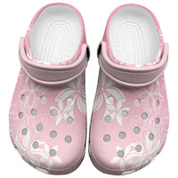 Tiare Tahiti Clogs Shoes Pink Polynesia Motifs LT05 Pink - Polynesian Pride