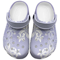 Tiare Tahiti Clogs Shoes Purple Polynesia Motifs LT05 Purple - Polynesian Pride