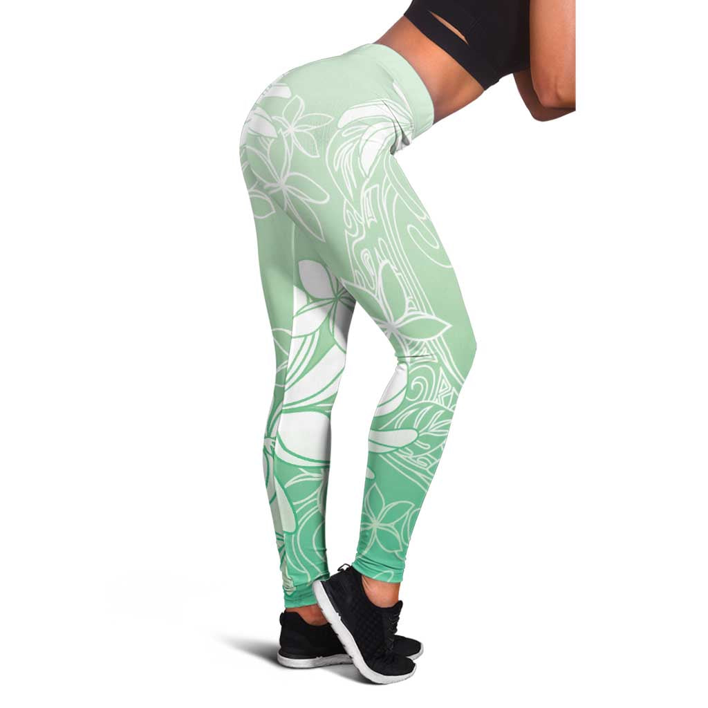 Tiare Tahiti Leggings Matcha Polynesia Motifs LT05 - Polynesian Pride