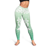 Tiare Tahiti Leggings Matcha Polynesia Motifs LT05 - Polynesian Pride