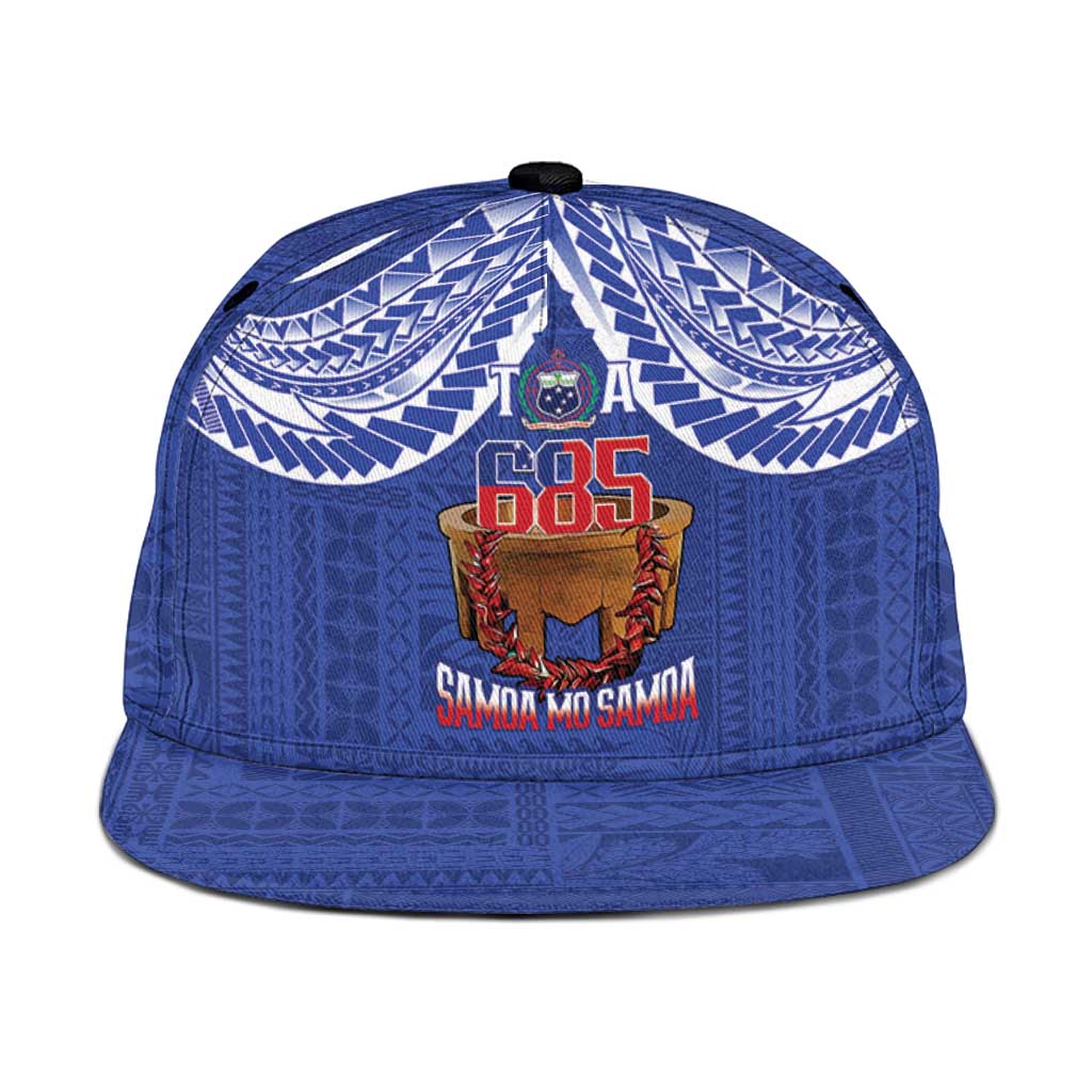 Toa Samoa Rugby Snapback Cap 685 Pride Tanoa Ula Fala LT14 One Size Blue - Polynesian Pride
